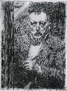 Anders Zorn Self Portrait. France oil painting artist